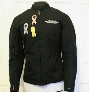 STREET & STEEL Women Small Black Lined Armored Motorcycle Jacket